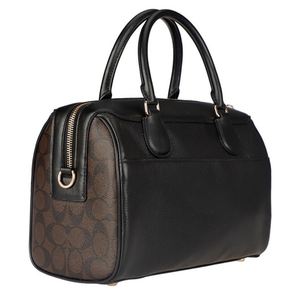 Coach Large Bennett Satchel Signature Canvas With Rivets F31429 - Picture 3 of 12